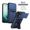 For OPPO A6 Pro A6X Case multi-layer structure, shockproof cover with bracket, card slot, lens protection
