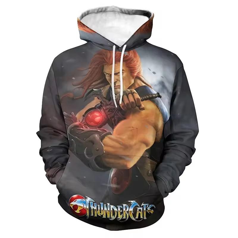 Thundercats Sweetshirt 3D Print Hoodie Men/women Long Sleeve Fashion Hooded Men Fashion Kids Hoodie Y2K Unisex Clothing