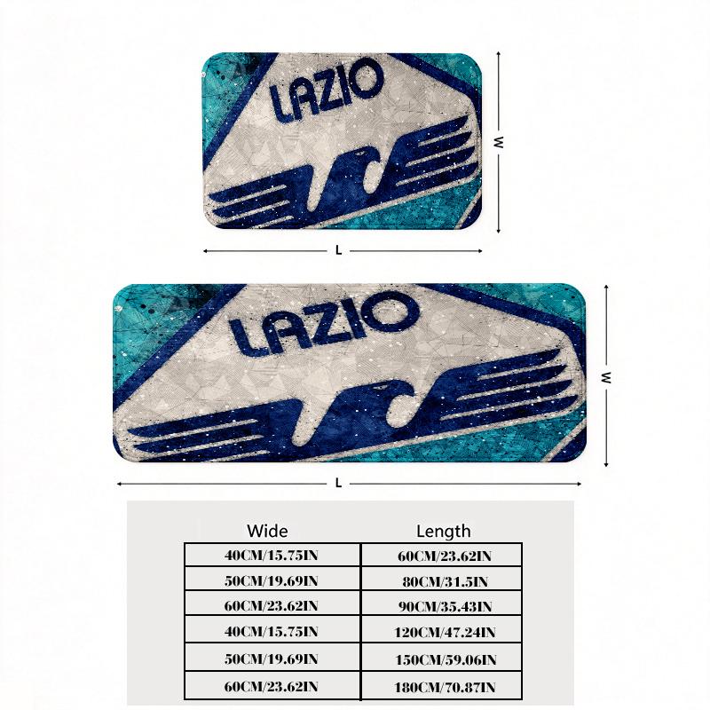 Lazio Print Flannel Kitchen Mat Christmas Soft Area Rug Non Slip Floor Carpet Home Decoration