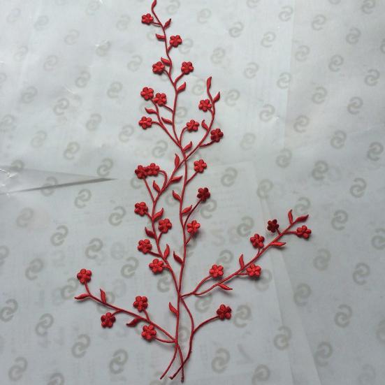 3D Blumenapplikation Pflaumenblüte Stickerei Pullover Kleid Bluse Dekor DIY Nähen Patch Kleidung Zubehör Hochzeit Party Kleidung Schmuck