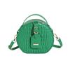 Popular Bag Women's Round Cake Bag Handbag 2024 New Fashion Foreign Style Women's Bag Crocodile Pattern Candy Color Messenger Bag