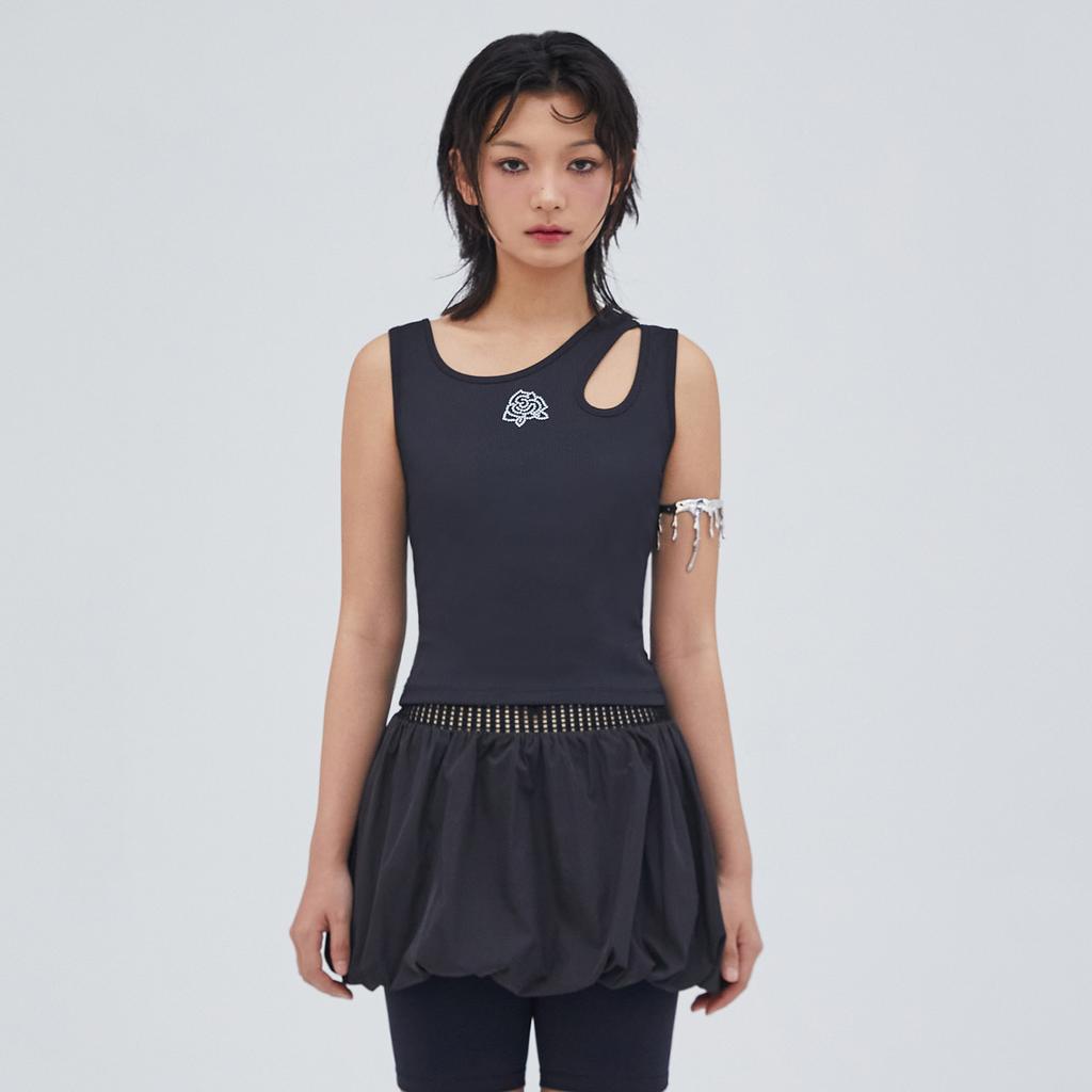 LALAFOX Cut Out Rose Sleeveless Black Bq2Br003
