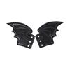 PU Leather Bat Wing Shoe Charm Halloween Footwear Decoration Accessories For Sneakers Boot Skateboard And Running Shoe