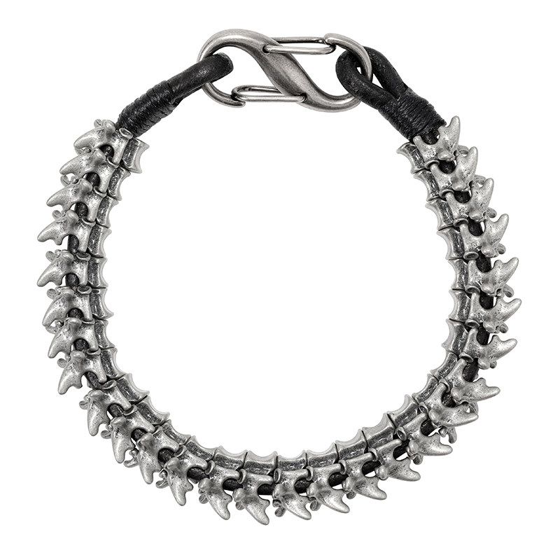 

GRGR Titanium Steel Keel Bracelet Men s European Hip Hop Street Cool Retro Distressed Domineering Bracelet Fancy Tide 18cm