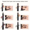 6Pcs Mini Makeup Brushes Set Portable Retractable Soft Concealer Brush Foundation Eye Shadow Tool Eyelash Brush With Storage Box