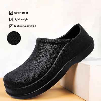 Kochschuhe für Herren, Gartenclogs für den Außenbereich, rutschfest, wasserdicht, Küchenschuhe, Fischerschuhe, Freizeitschuhe, ölfeste Arbeitssandale