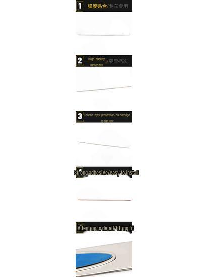 JAC Refine S7 Tailgate Trim: Bright Rear Bumper Protector Sticker