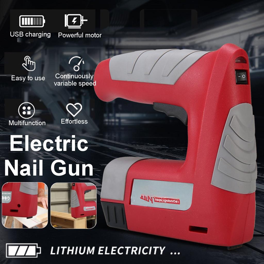 

Электрический гвоздезабивной пистолет степлер мебельный степлер USB перезаряжаемая литиевая батарея для каркаса деревообработки электроинструменты 4.2В