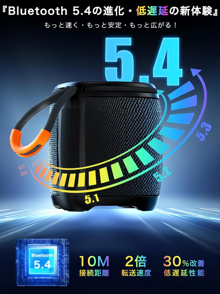 And Versatile Bluetooth Small Wireless Speaker with Dual Simultaneous TF and Bluetooth IPX5 Startup RGB Charging and AUX Audio Cable Earaku Bealia