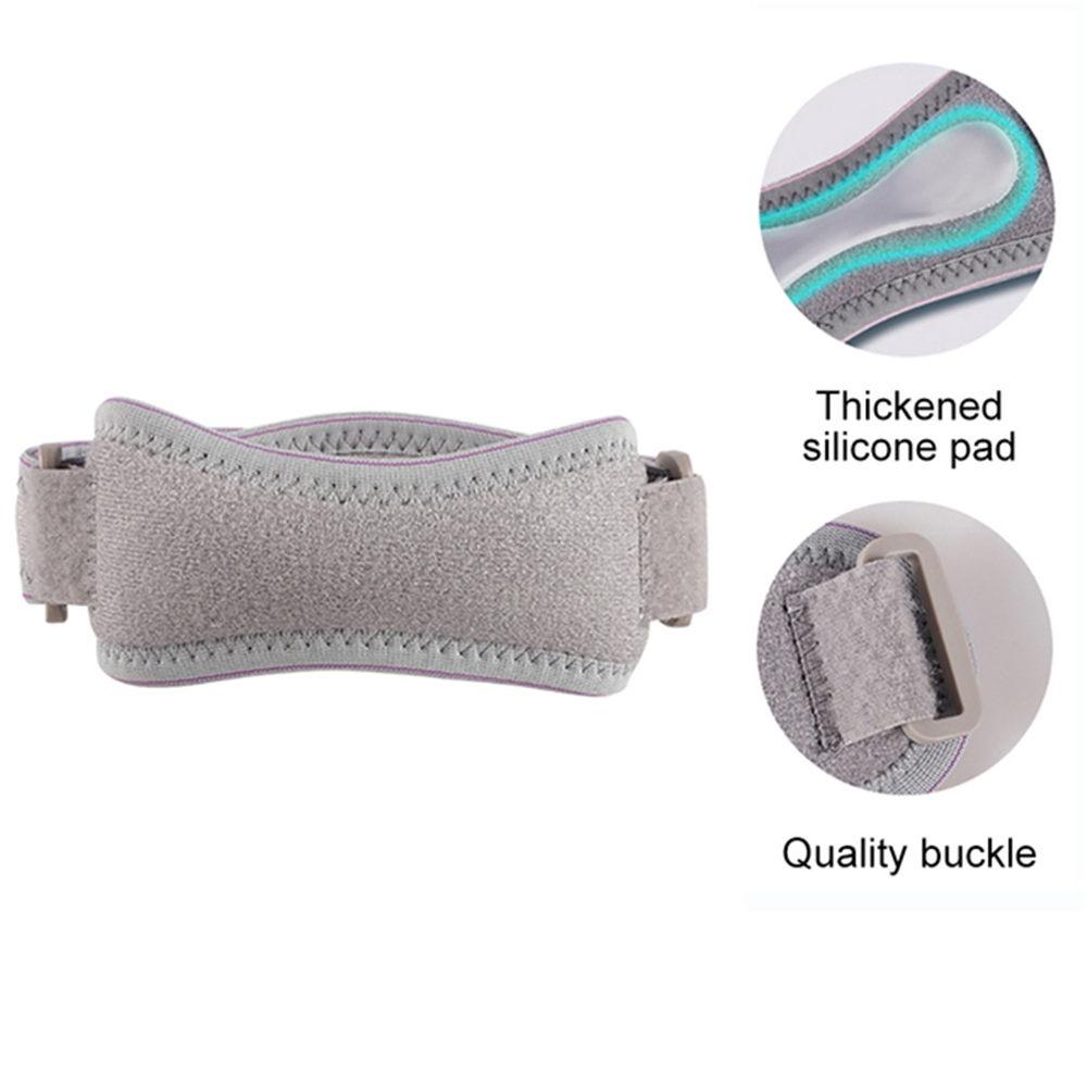 1Pcs Adjustable Patella Kneecap Band Silica Gel Knee Tendon Strap Protector Knee Pad Running Exercise Cycling Gym Knee Support