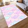Colorful Cartoon Shark Pattern Area Rug for Kids Room Decor Suitable for use as an anti-slip for living room bedroom sofas
