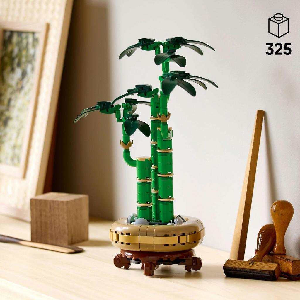 LEGO Botanical Lucky Bamboo Toy Birthday Present Block Valentine Men Women Houseplant Fake Green Interior Stylish Mother Father 10344