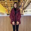 Korean Style Mid-Length Waist-Slimming Winter Coat 2024 - Warm, Cotton-Padded, Trendy Workwear.