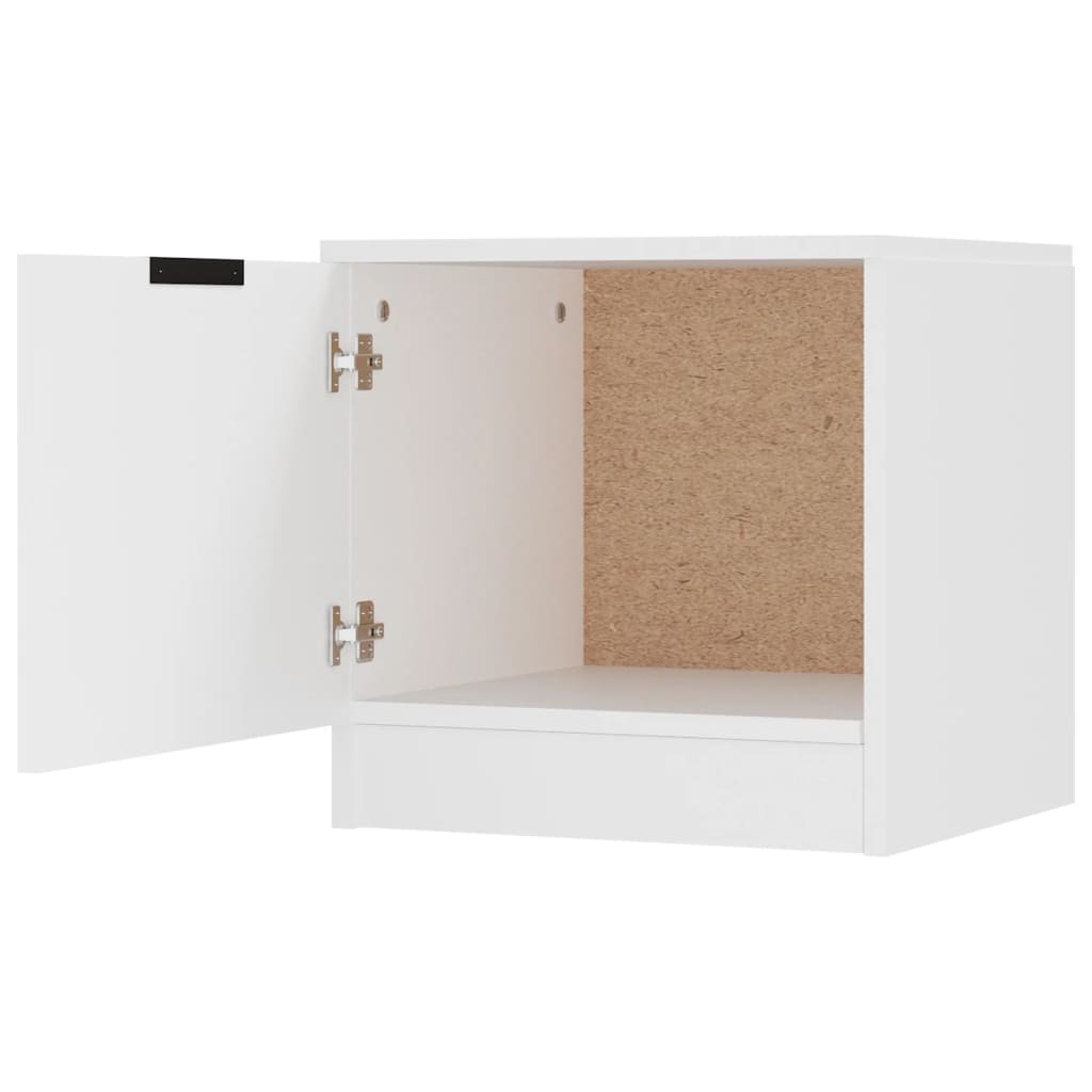 Nightstand White 40 x 39 x 40 cm