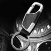 Luxury Leather Men Keychain Black Clasp Creative Diy Keyring Holder Car Key