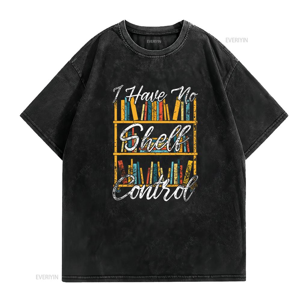 Librarian Reader Bookshelf Funny Bookworm Book Reading T Shirt vintage Washed Stylish Slightly homme Breathable Stretched