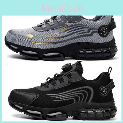 Durable Steel Toe Work Boots Slip-resistant High Top Safety Shoes Kevlar Sole