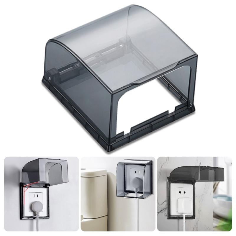 Sturdy Plastic Protective Waterproof Outlet Cover 86 Type Receptacle for Bathroom Plugs and Switch Socket Face Plate
