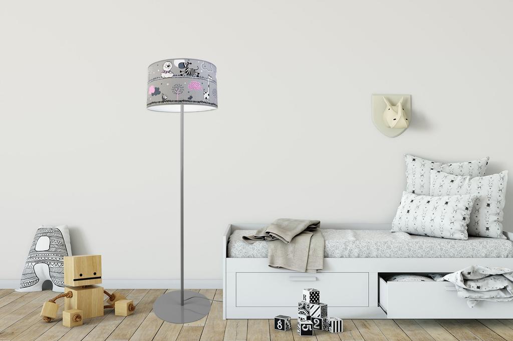 Children'S Loft Floor Lamp, Lampshade, Pattern, Led