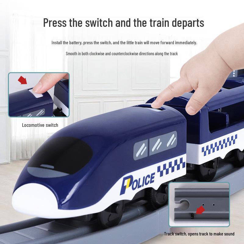 DIY Electric Track Car Toy for Boys – Magnetic Train Building Blocks Set