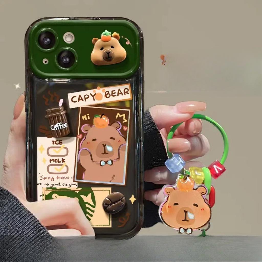 Capybara Puppenanhänger Geeignet für Apple 15 Handyhülle Iphone14/13pro Klappspiegel Xs Silikon