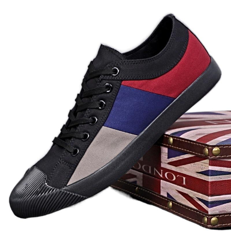 Classic Versatile Men'S Breathable Canvas Shoes Are Trendy, Fashionable, Soft And Comfortable, Old Beijing Low-Top Board Shoes