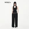 MO&Co. Women's Drape Wide-Leg Trousers