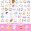 100 Cute Bear Stickers Ins Bear Stickers Cartoon Stationery Water Cup Notebook Korean Sticker Material Pack