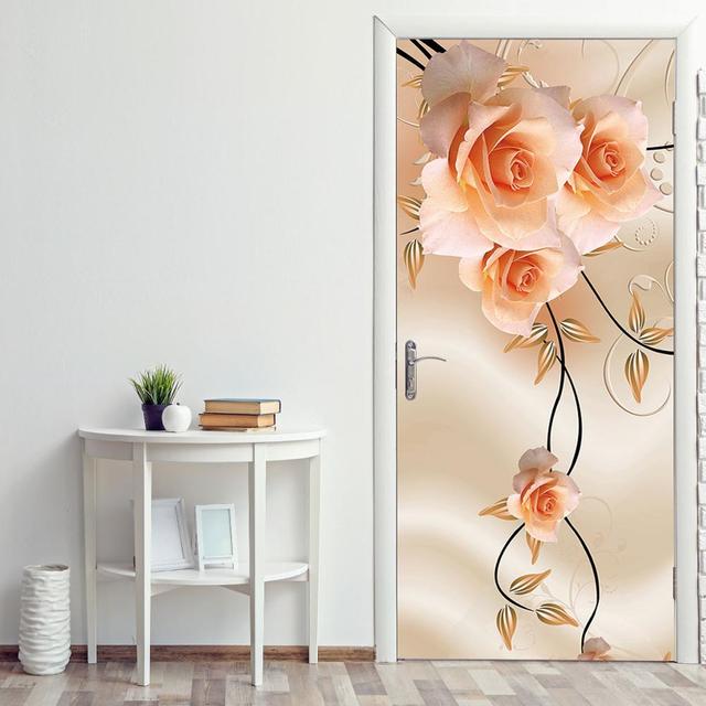 Glowing In the Night Castle Sticker Decals for Door Decoration Waterproof Removable Vinyl DIY Stickers Porte Princess Girls Room