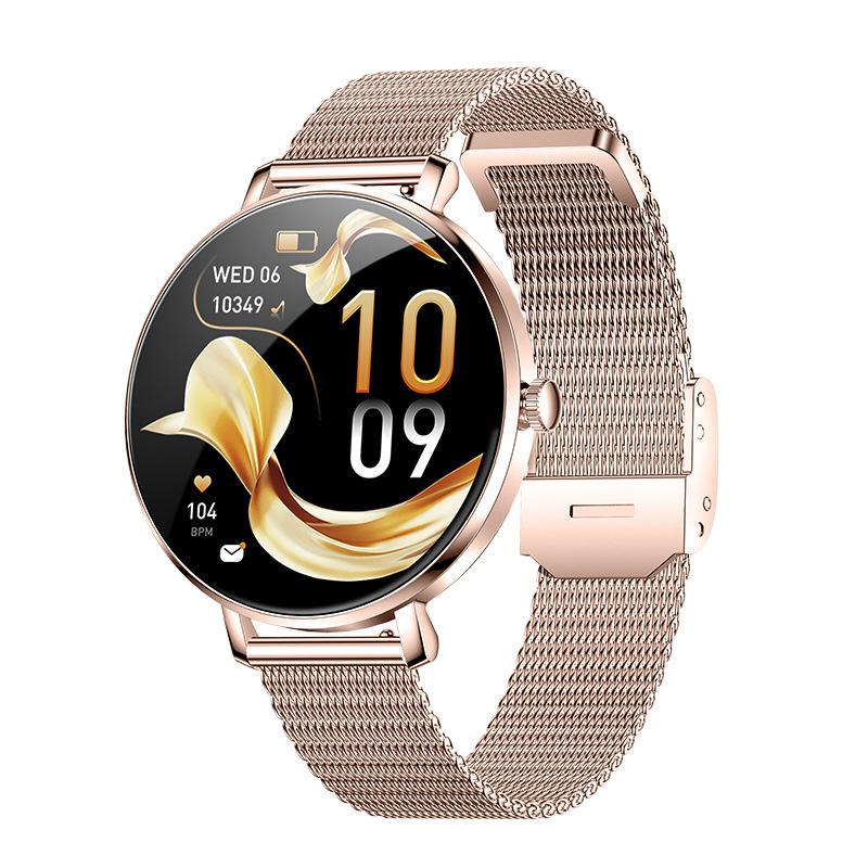 Fashion Women Smart Watch NX31 Ultra Thin AMOLED Screen Health Monitoring Bluetooth Calling Lady Fitness Tracker Smartwatch