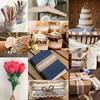 Colored Lace Burlap Roll for DIY Crafts, Handmade Packaging, and Vase Decoration.