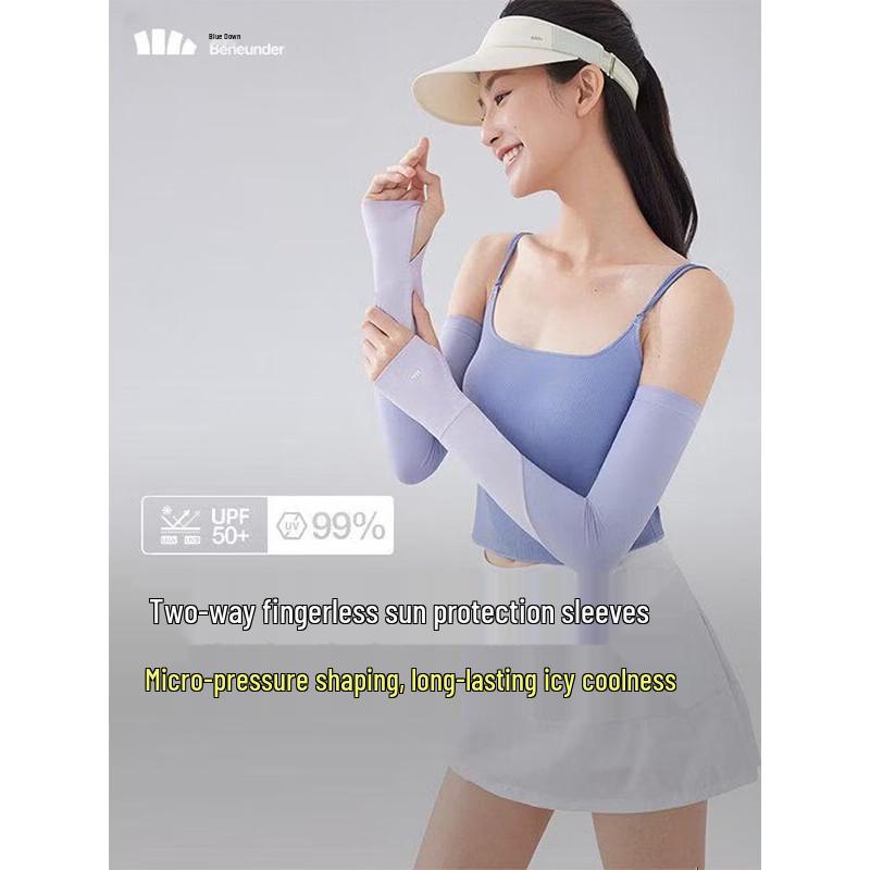Beneunder Women s UV Protection Finger-Hole Arm Sleeves