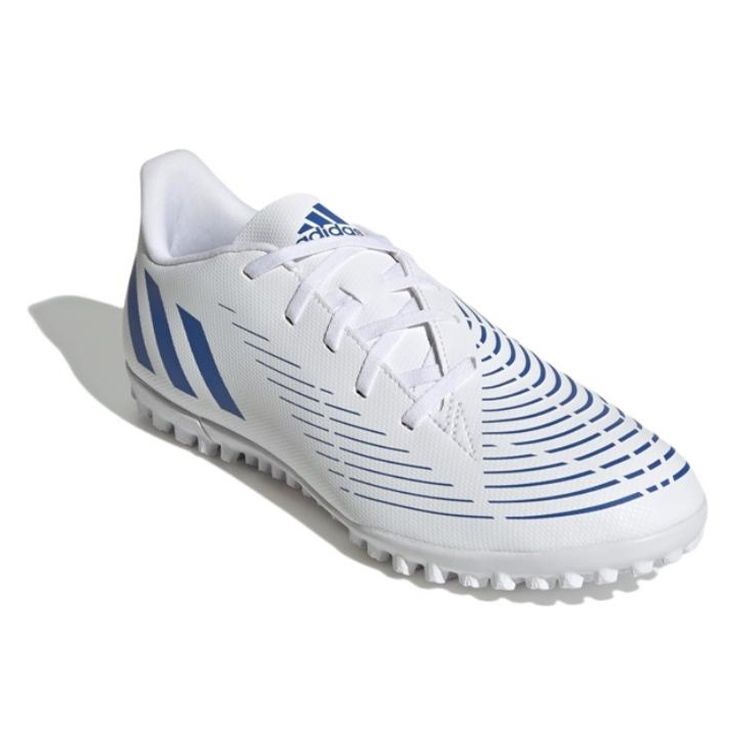 Adidas Predator Edge.4 Round Toe TF (Rubber Studs) Hard Ground Artificial Grass Leather Non-Slip Durable Fit Football Shoes Men Football Shoes GX0011
