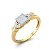 1.19 Cts Cushion Shape Moonstone Solitaire 925 Sterling Silver Gold Vermeil Wedding Women Ring
