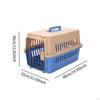 Dog Cat Carrier Kennel Comfortable Handle Kitty Travel Cage Pet Box for Small Animals