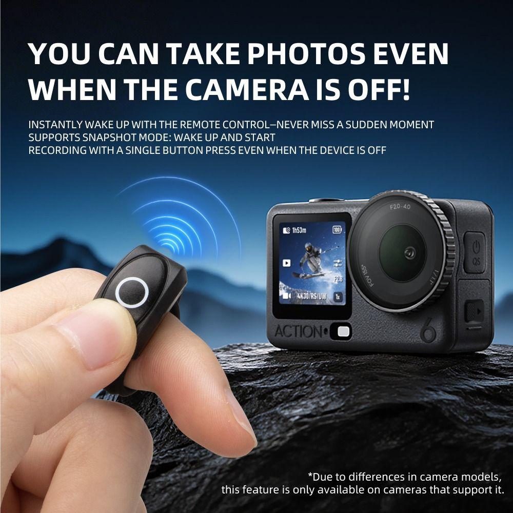 Lightweight Finger Shutter Remote for DJI Osmo Action 6/5Pro/4/3 Action Camera Accessories
