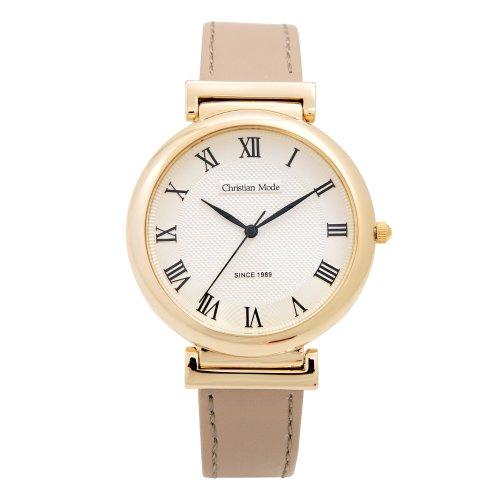 [Christian Mode] Christian Mode Classic Leather Watch CM347GDBR_M CM347GDBR_M