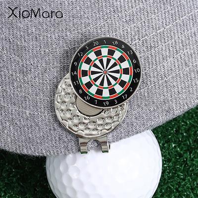 Retro Mexican Metal Golf Hat Clip Creative Dartboard Magnetic Golf Ball Marker Cap Decorative Trendy Jewelry Gift for Golf Lover