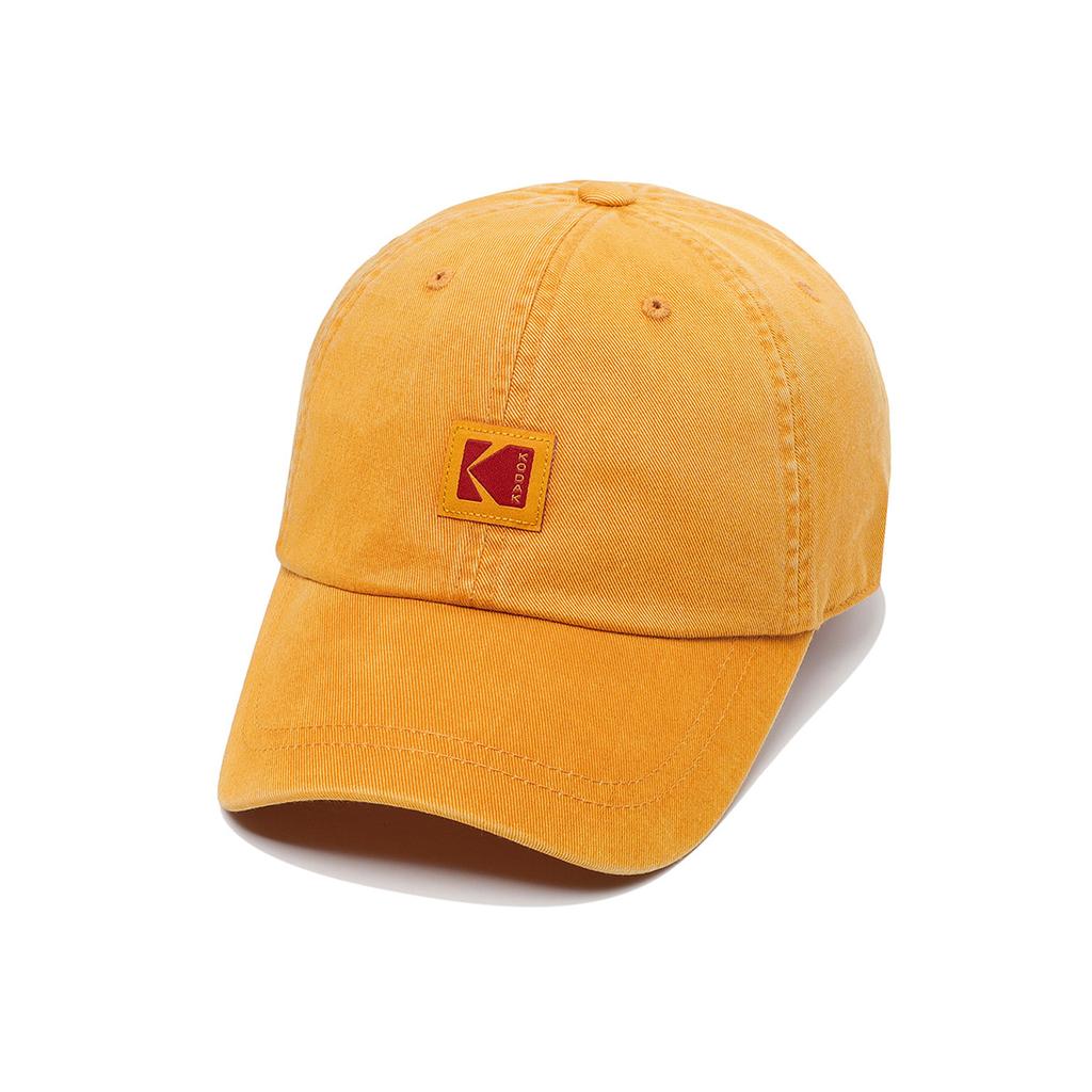 KODAK Relax Fit Square Logo Ball Cap Yellow