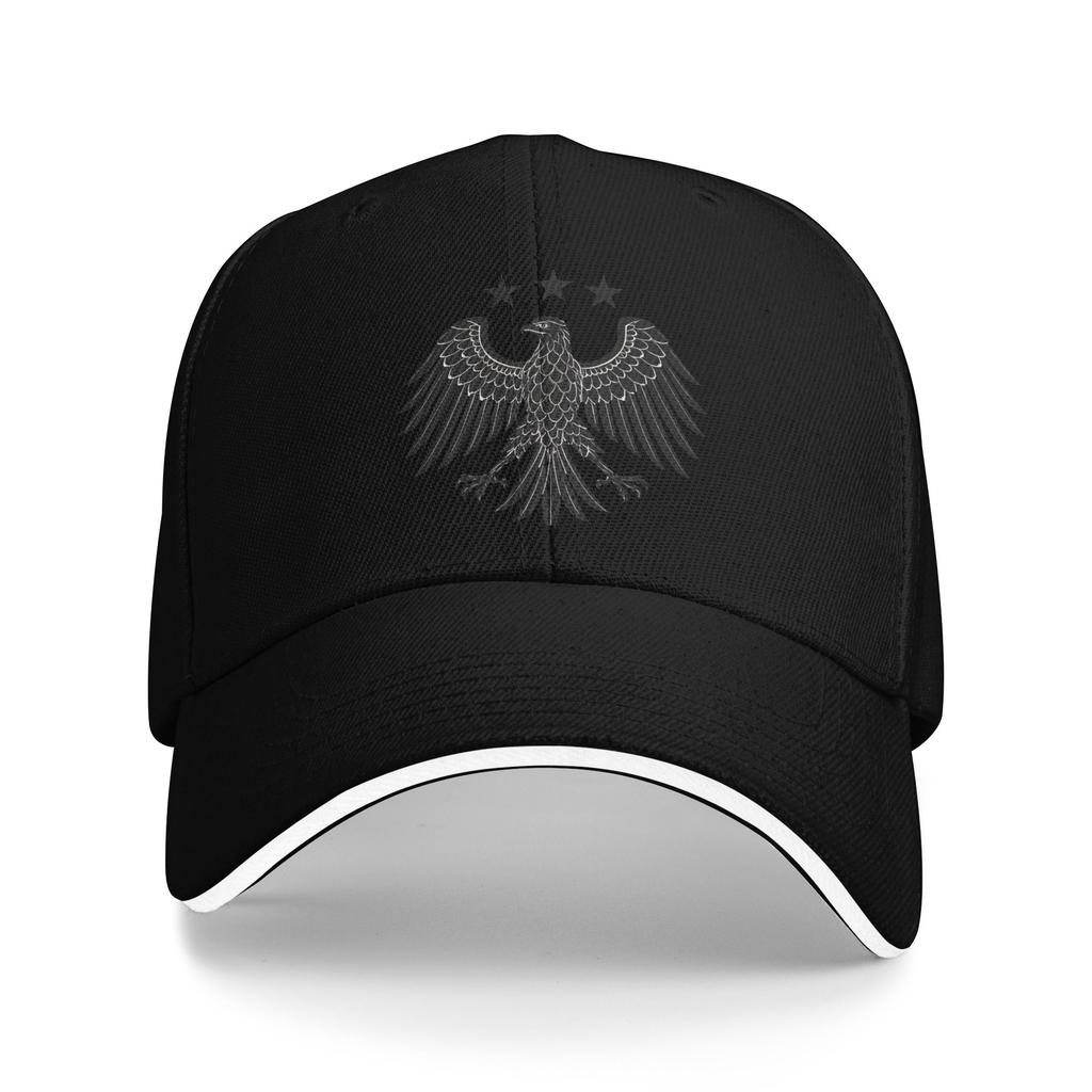 Schwarzes Syrisches Adler-Emblem Lässige Baseballkappe Sommer Trucker-Hut Hohe Qualität Kpop Rock Snapback-Kappe Paar Damen Baseballkappen
