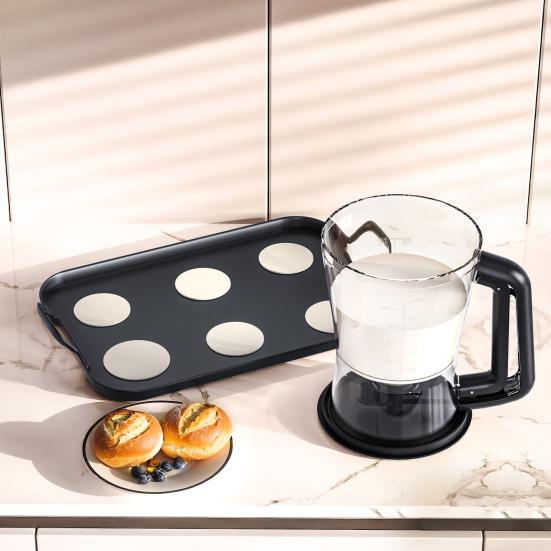 Batter Dispenser with Measuring Marks & No-Drip Valve BPA-Free Cupcake Pancake Tool Easy-Squeeze Handle Removable Valve for Quick Cleaning