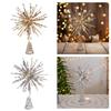Christmas Tree Topper Exploding Star Ornament Party Props Friend Gifts Lighted Xmas Tree Decoration Glitter Starburst Treetop