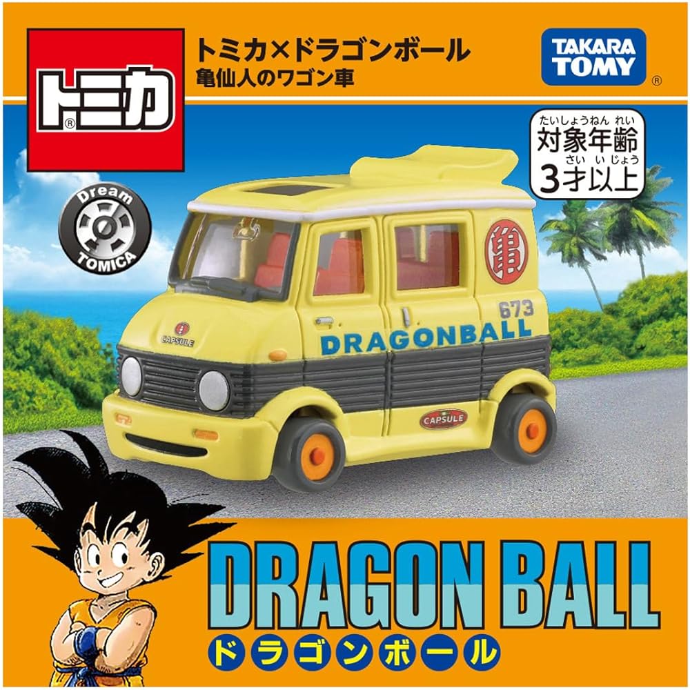 Takara Tomy Tomica Dream Tomica Dragon Ball Master Roshi Wagon Mini Car Toy for Ages 3 and Up