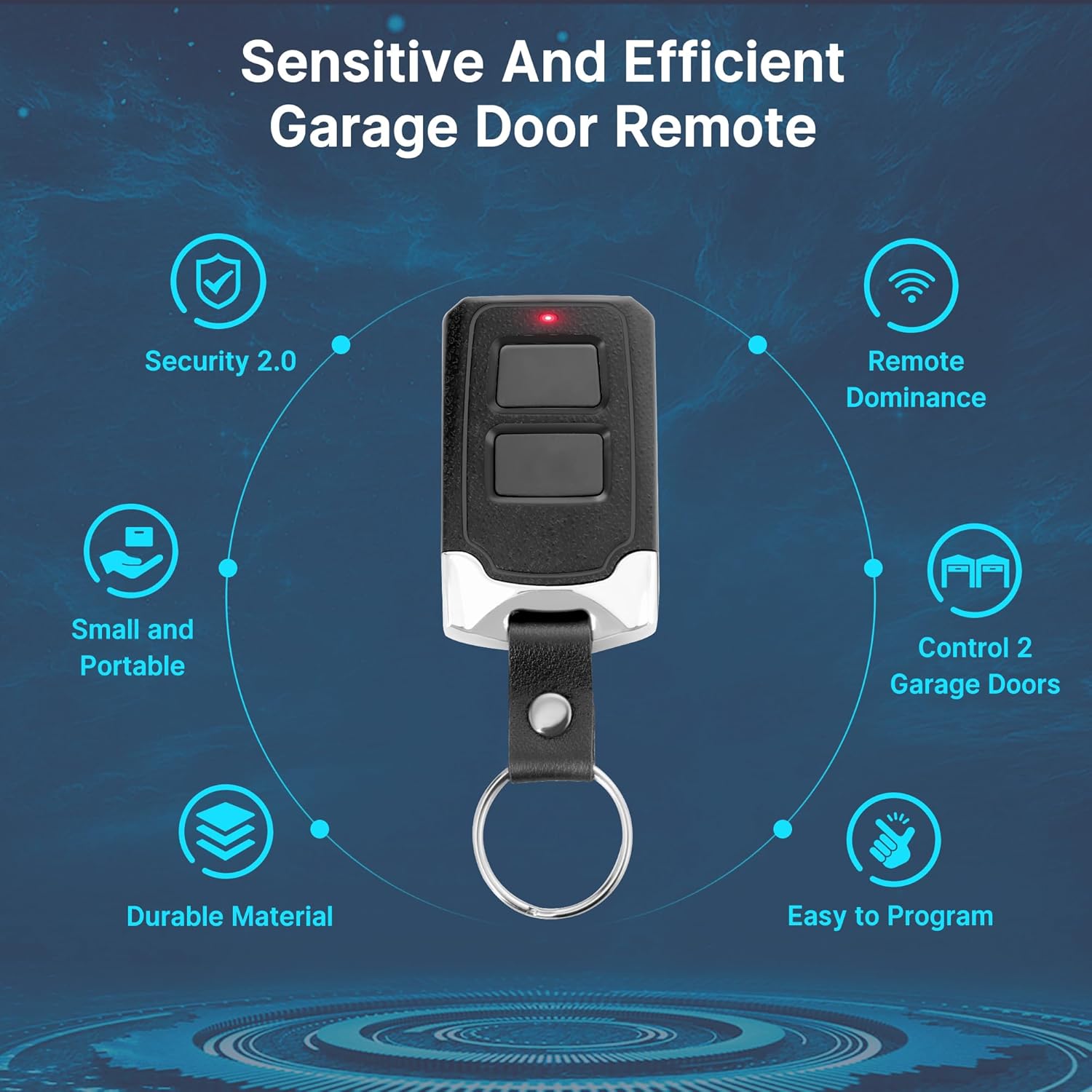 2 for Chamberlain LiftMaster Craftsman Garage Door Opener Remote 893LM 893Max 891LM 971LM 973LM Universal