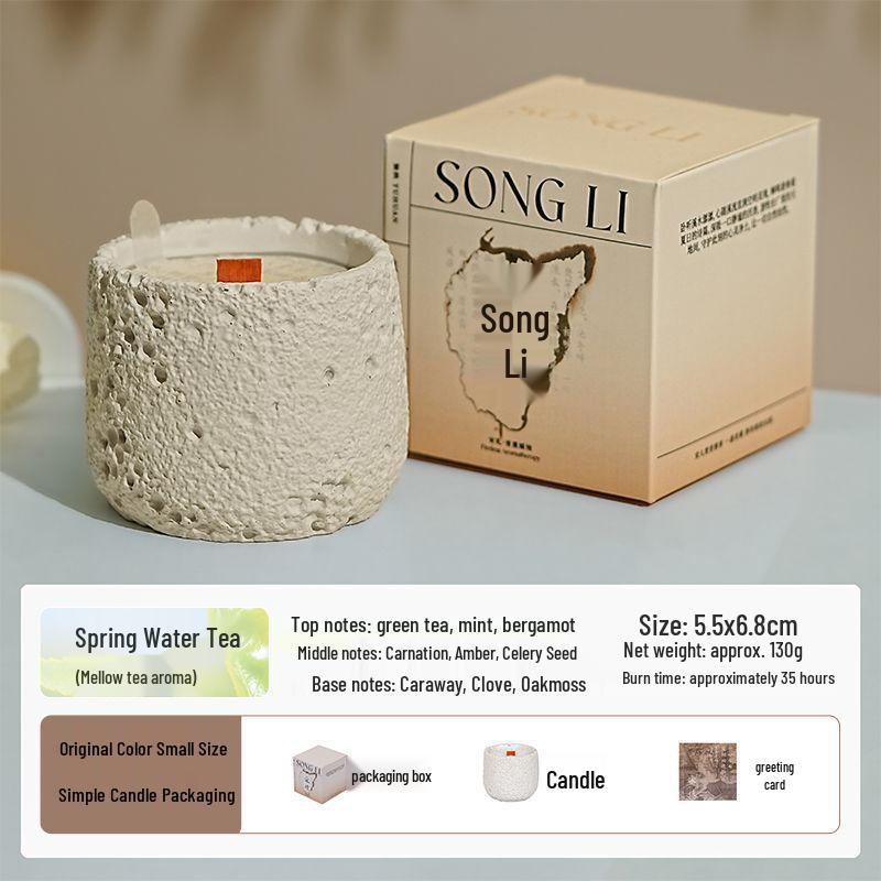 Luxury Cement Cup Aromatherapy Candle: Long-Lasting Fragrance and Elegant Ornament for a High-End Ambiance, Perfect Birthday Gift