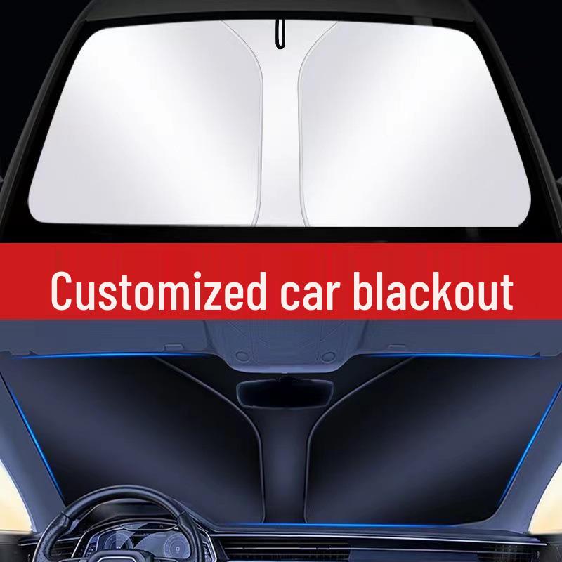 Car Sun Visor Heat Insulation Windshield Shade Curtain for Interior Sun Protection