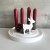Round Resin Castes Sturdy Silicone Mold for Unique Concrete Candle Holders Accessory for Home Accent Decoration