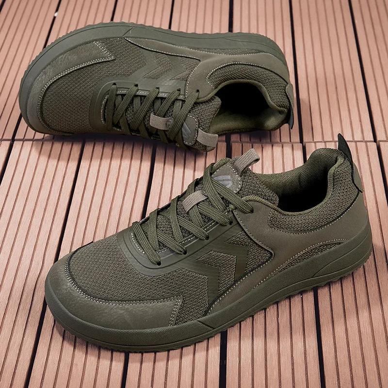 2025Man Barefoot Shoes Adult Wide Toe Box Men's Wide Minimalist Soft Sole Casual Knitting Walking Sneakers Large Size 47 48