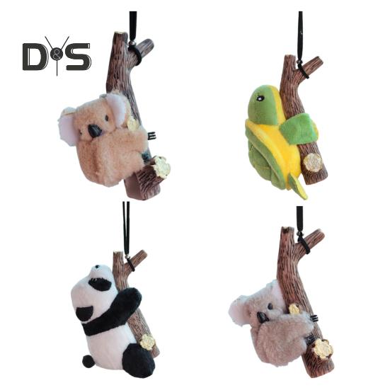 Zawieszka samochodowa Koala Żółw Panda Przytula Pniak Wisiorek Lusterko wsteczne Wystrój otworu wentylacyjnego Słodkie akcesoria do wnętrza samochodu