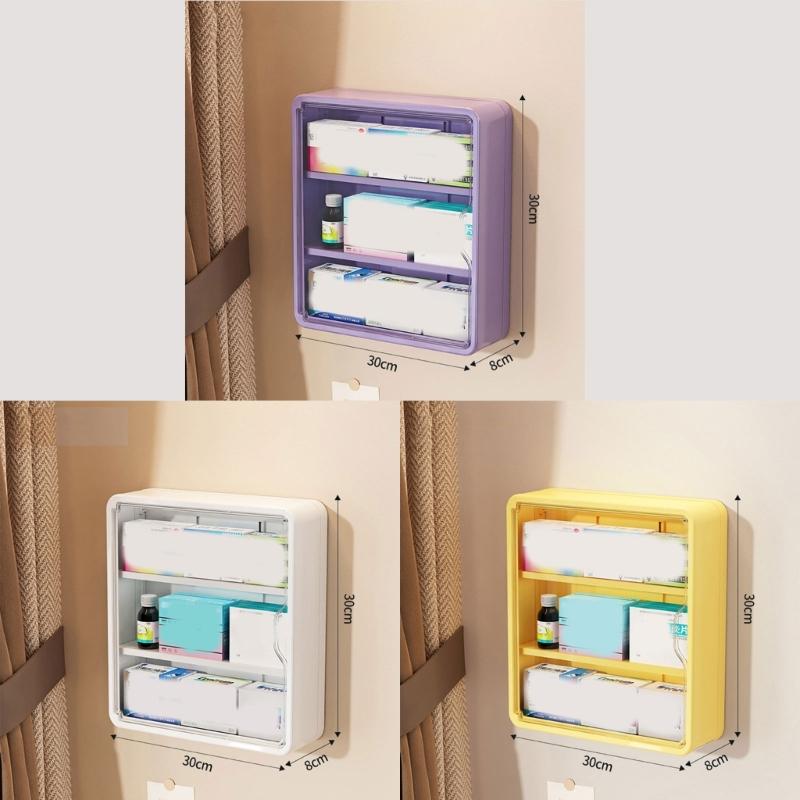 Space Saving Wall Mounted Storage Box Large Capacity Multi Tiers Organiser With Easy Installation For Small Spaces